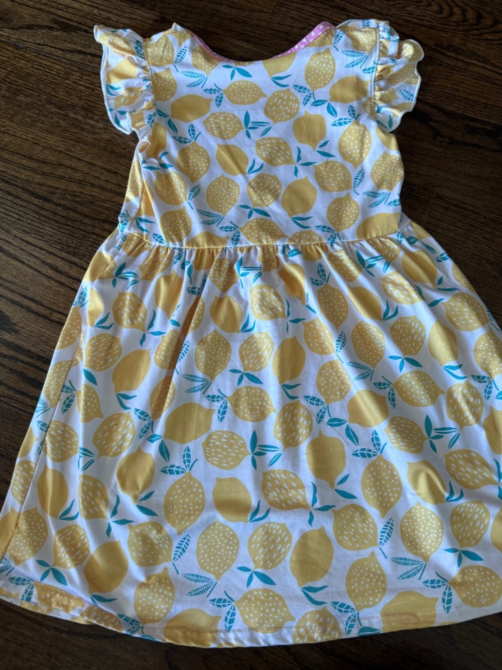 H&M Girls Lemon Dress Size 5-6